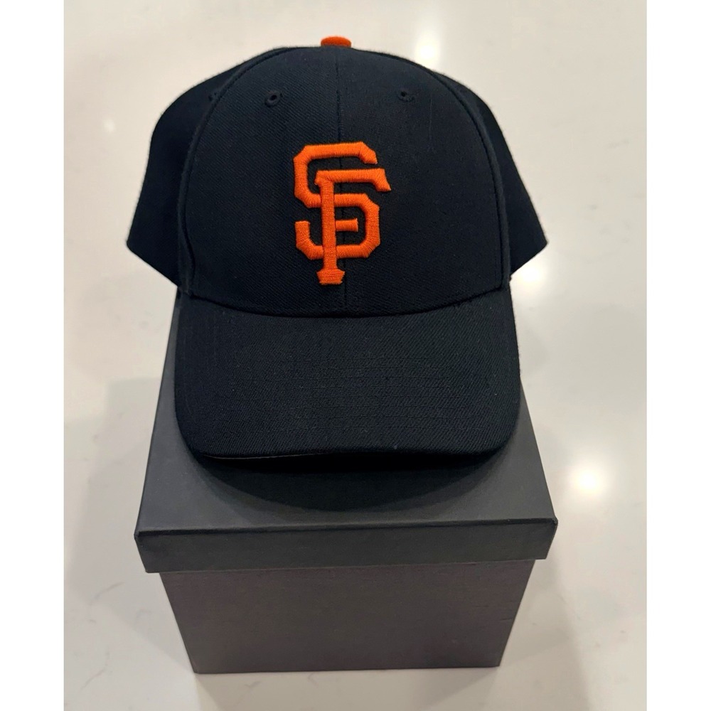 47 Brand San Francisco Giants Major League Baseball Cap Hat Black Orange OSFM